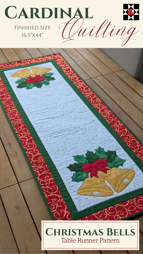 Christmas Bells - Quilted Table Runner Pattern