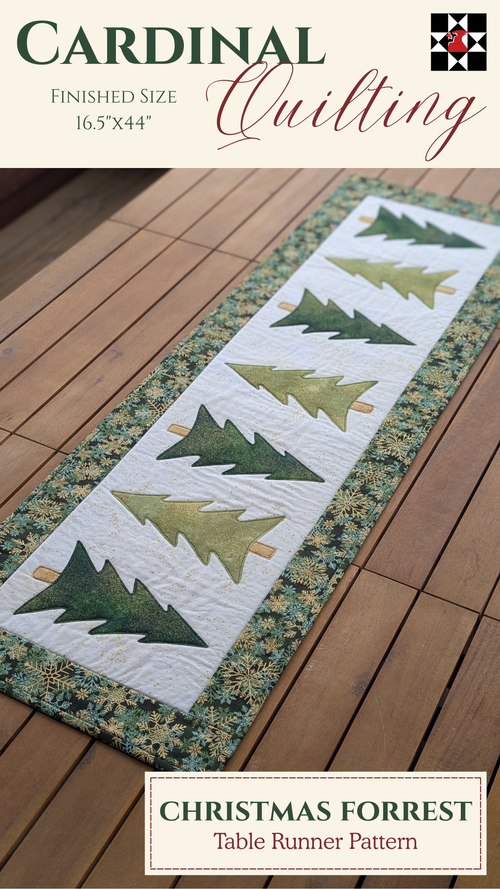 Christmas Tree - Quilted Table Runner Pattern