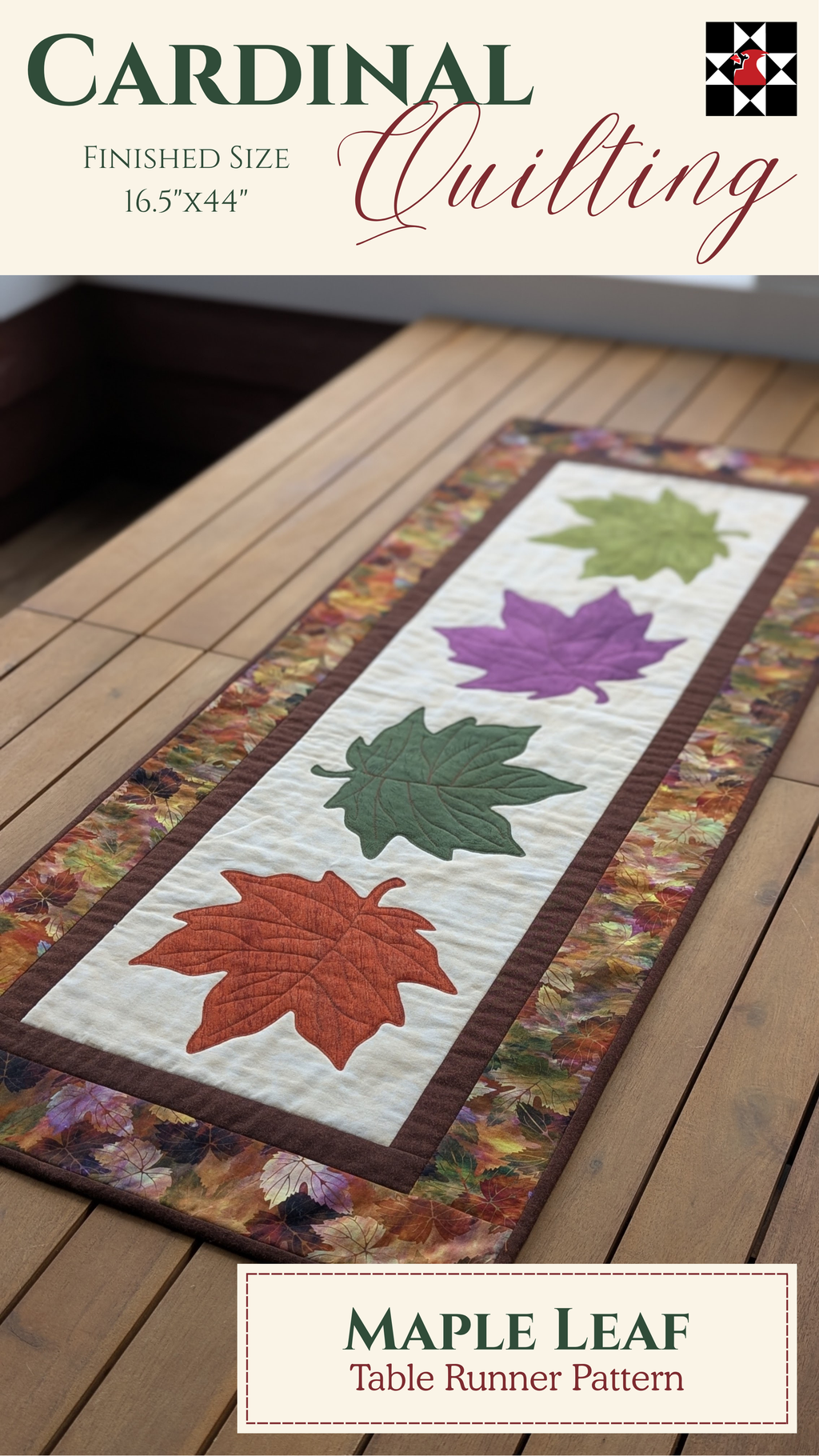 Maple Leaf - Quilted Table Runner Pattern