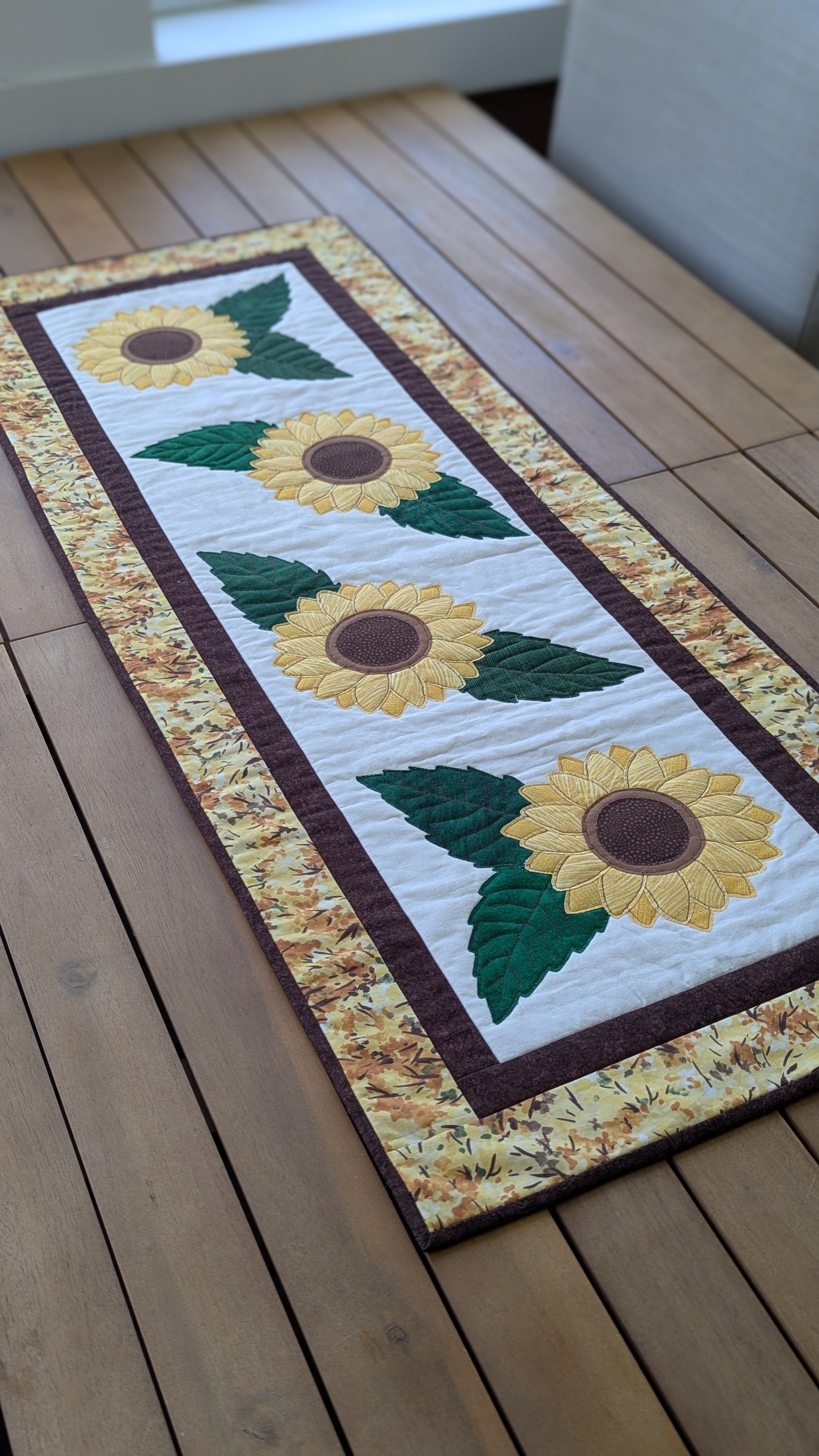Sunflowers - Quilted Table Runner Pattern