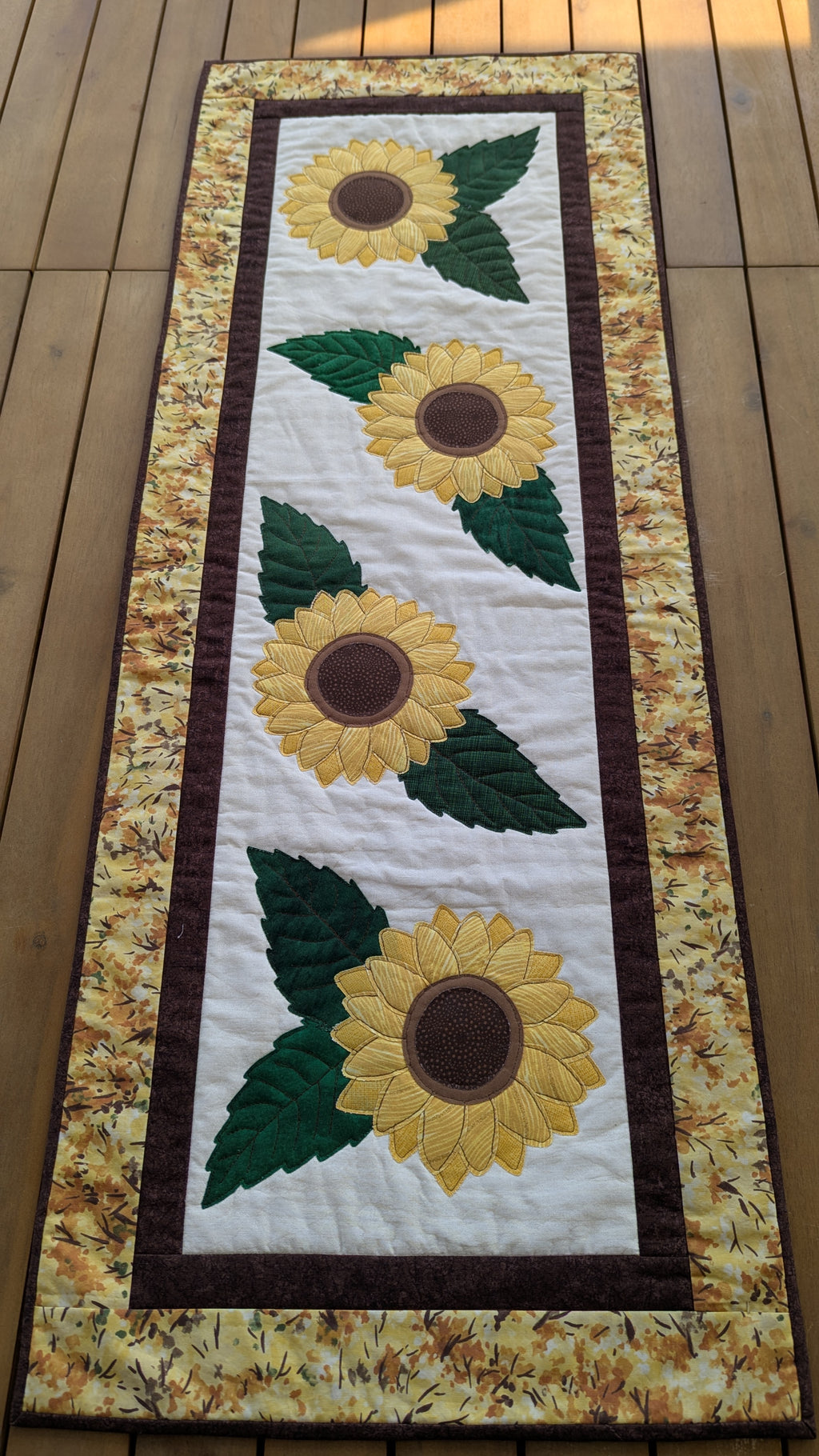 Sunflowers - Quilted Table Runner Pattern