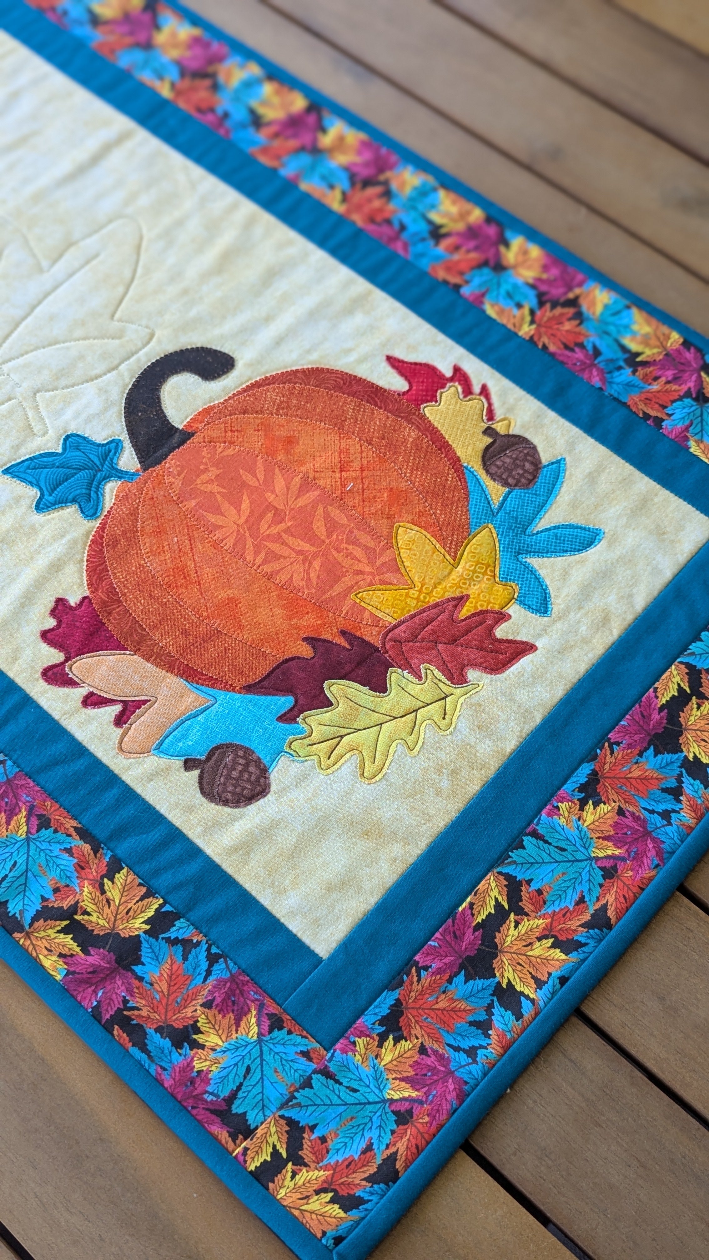 Fall Pumpkin - Quilted Table Runner Pattern