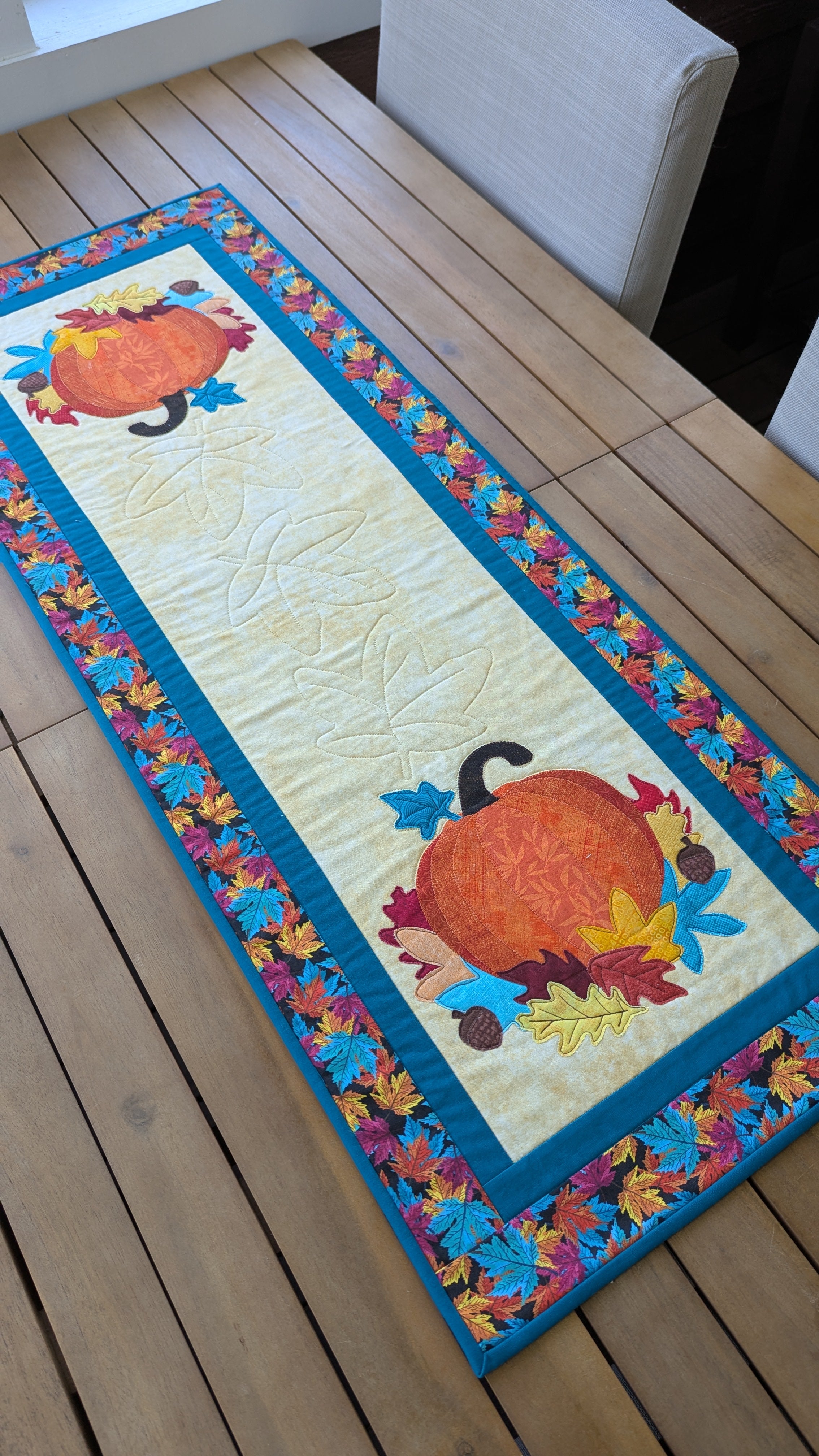 Fall Pumpkin - Quilted Table Runner Pattern