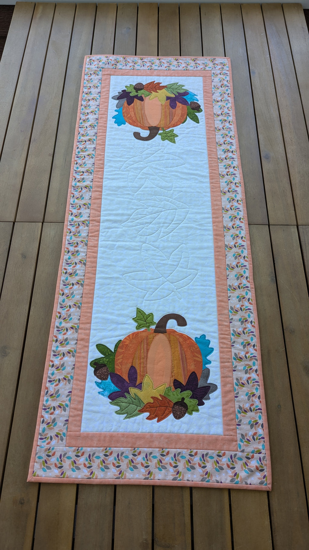 Fall Pumpkin - Quilted Table Runner Pattern