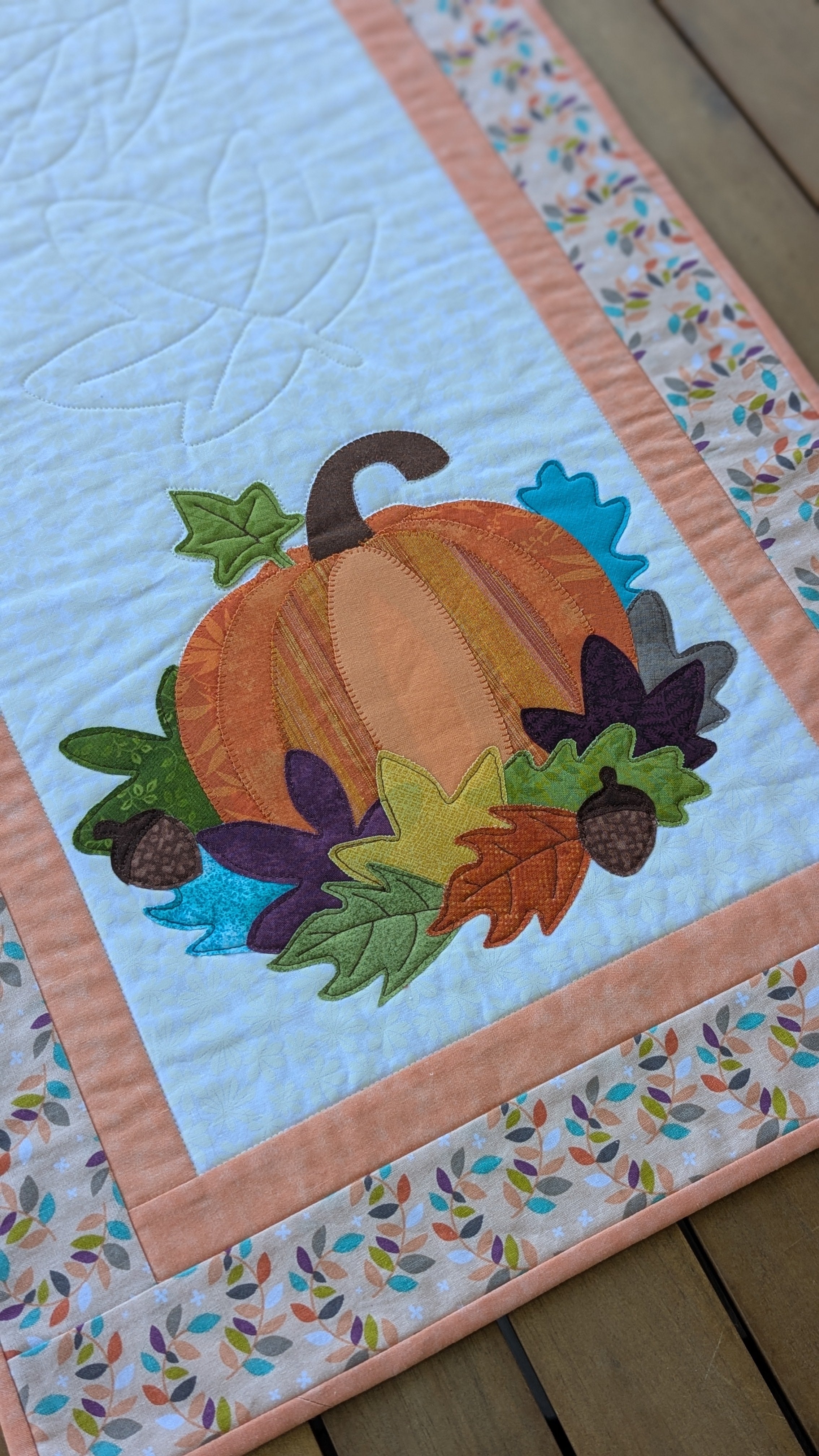 Fall Pumpkin - Quilted Table Runner Pattern