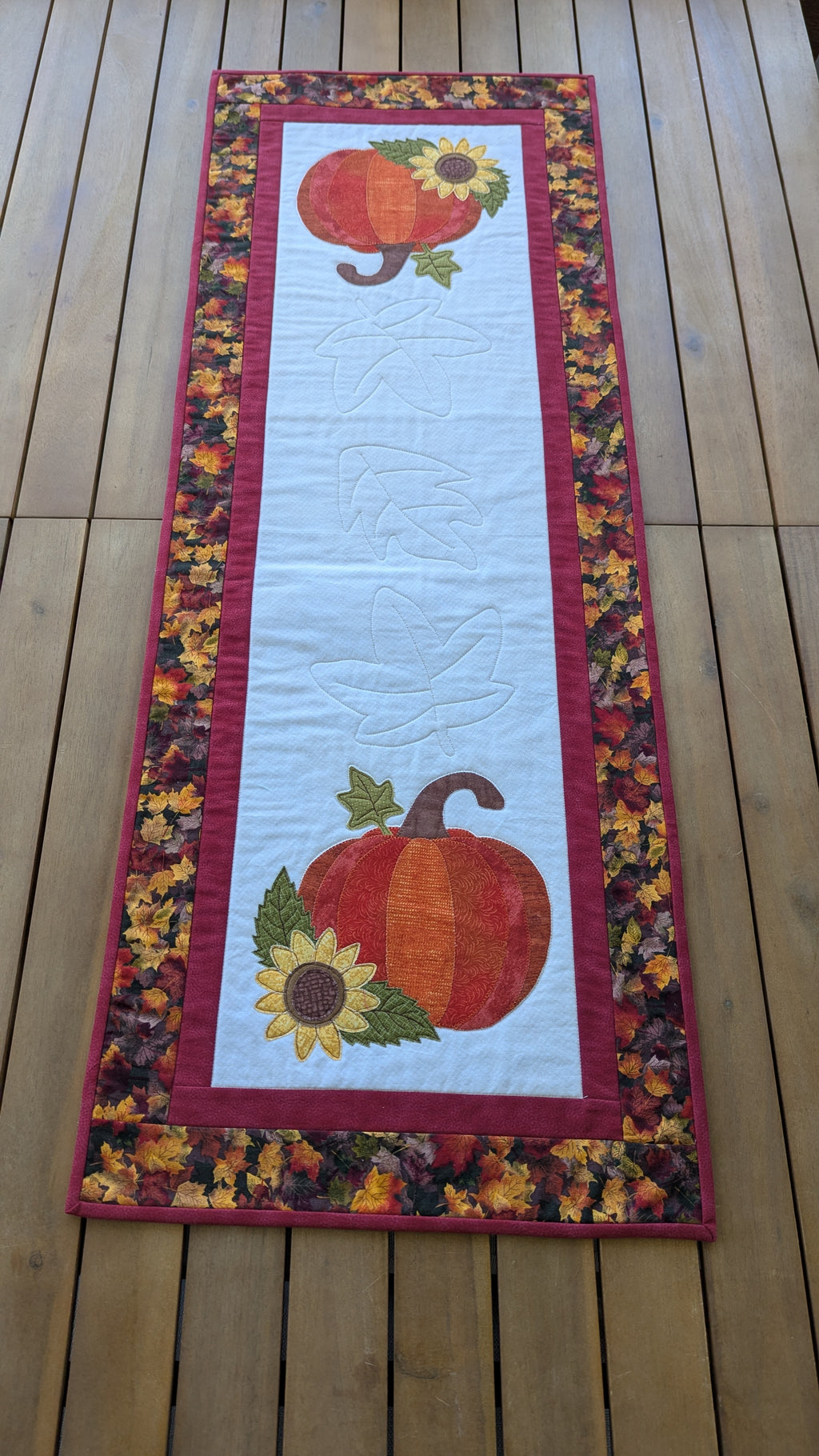 Pumpkin & Sunflower - Quilted Table Runner Pattern
