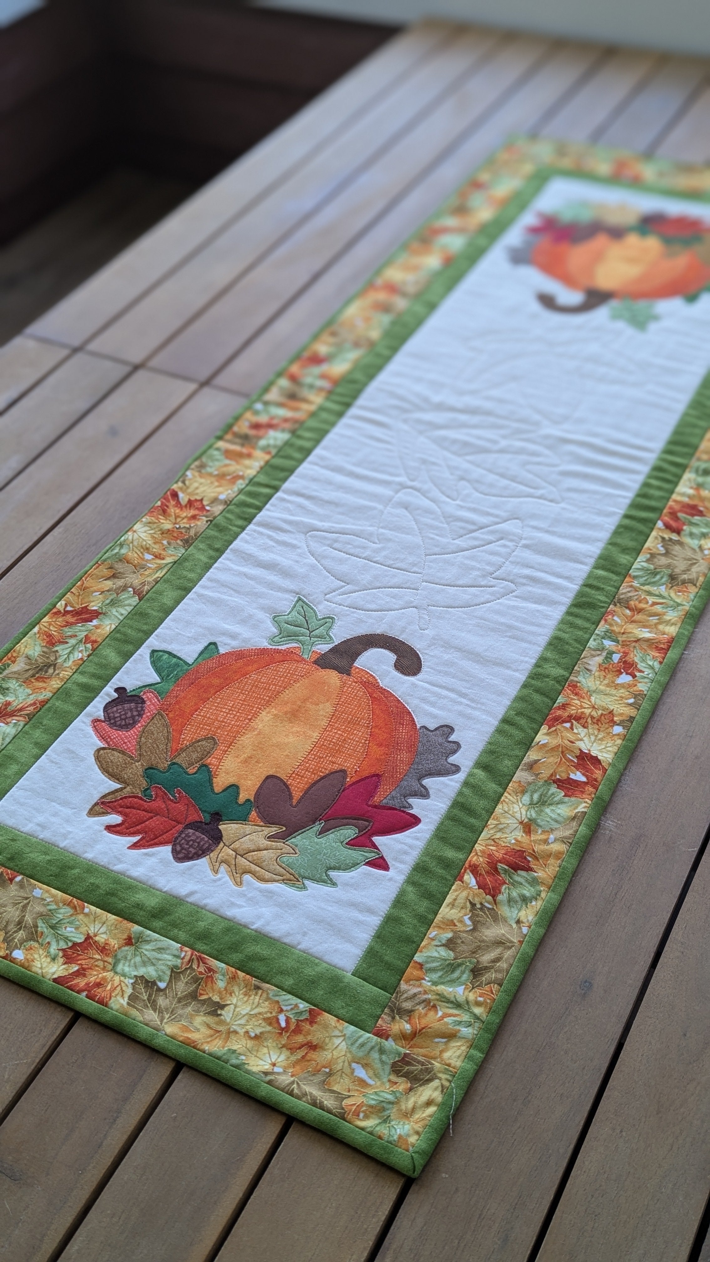 Fall Pumpkin - Quilted Table Runner Pattern