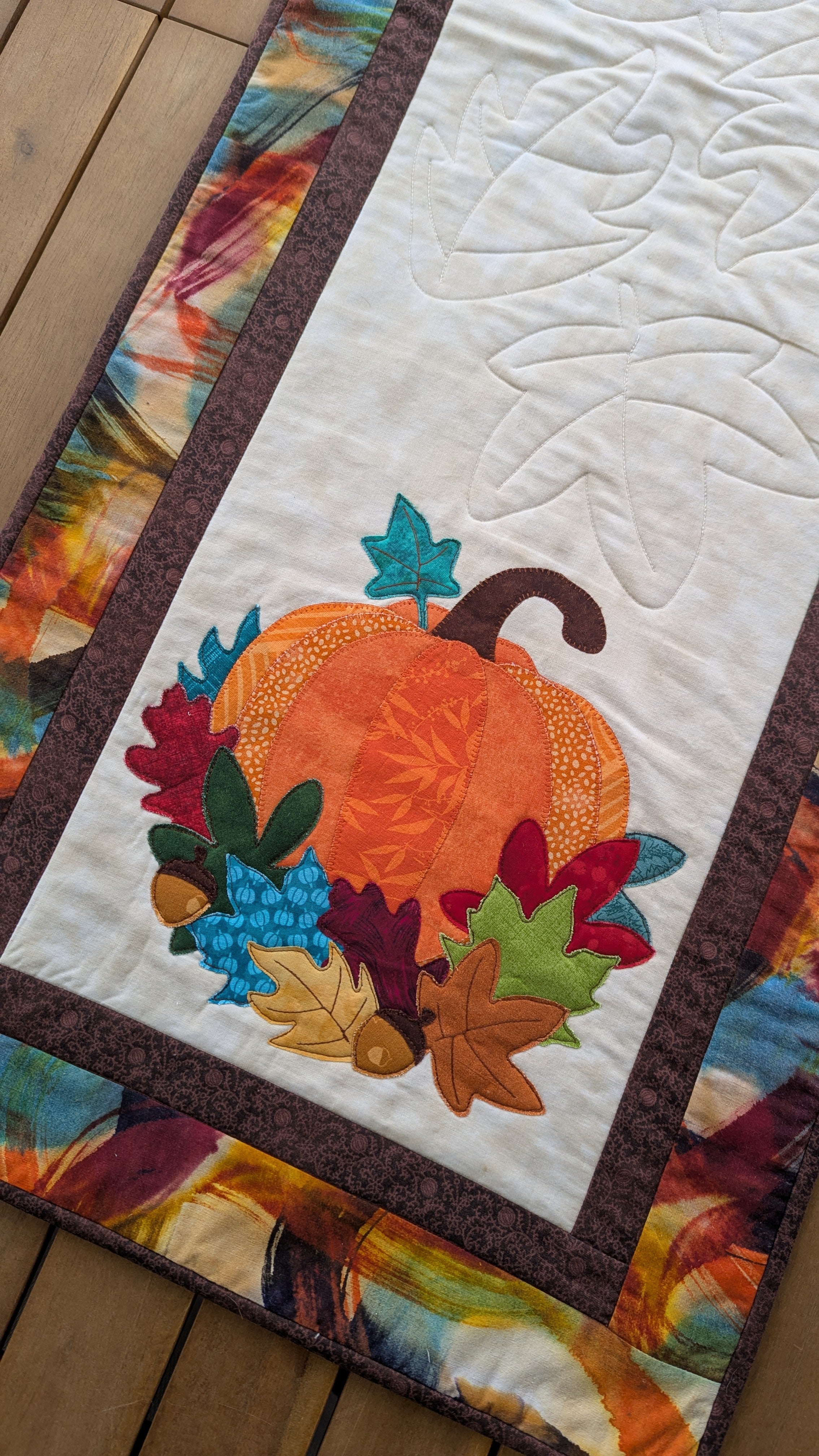 Fall Pumpkin - Quilted Table Runner Pattern