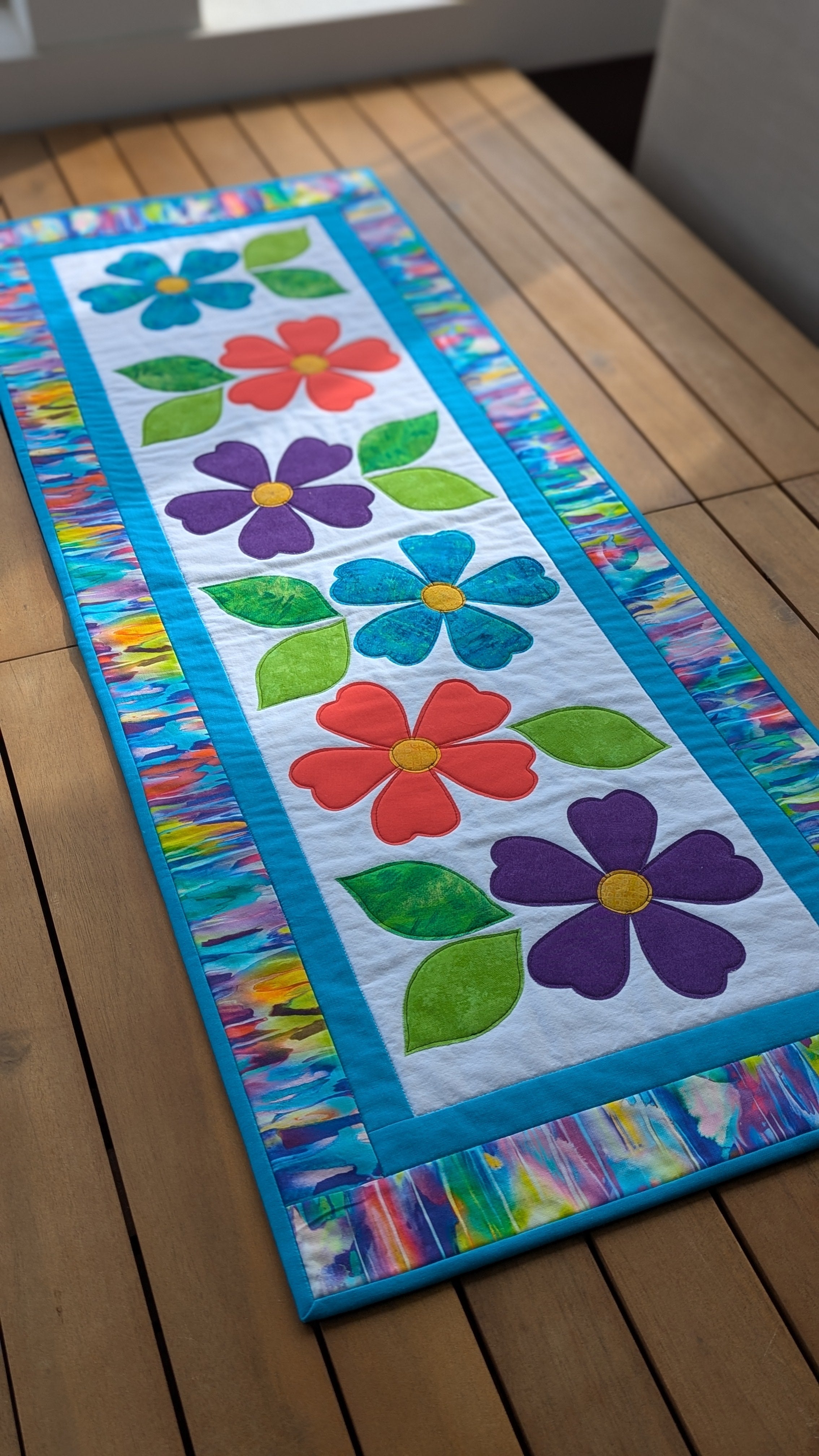 Summer Flowers - Quilted Table Runner Pattern