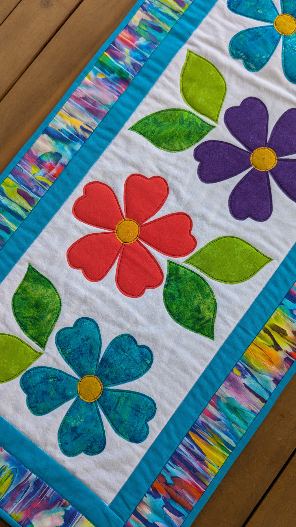Summer Flowers - Quilted Table Runner Pattern