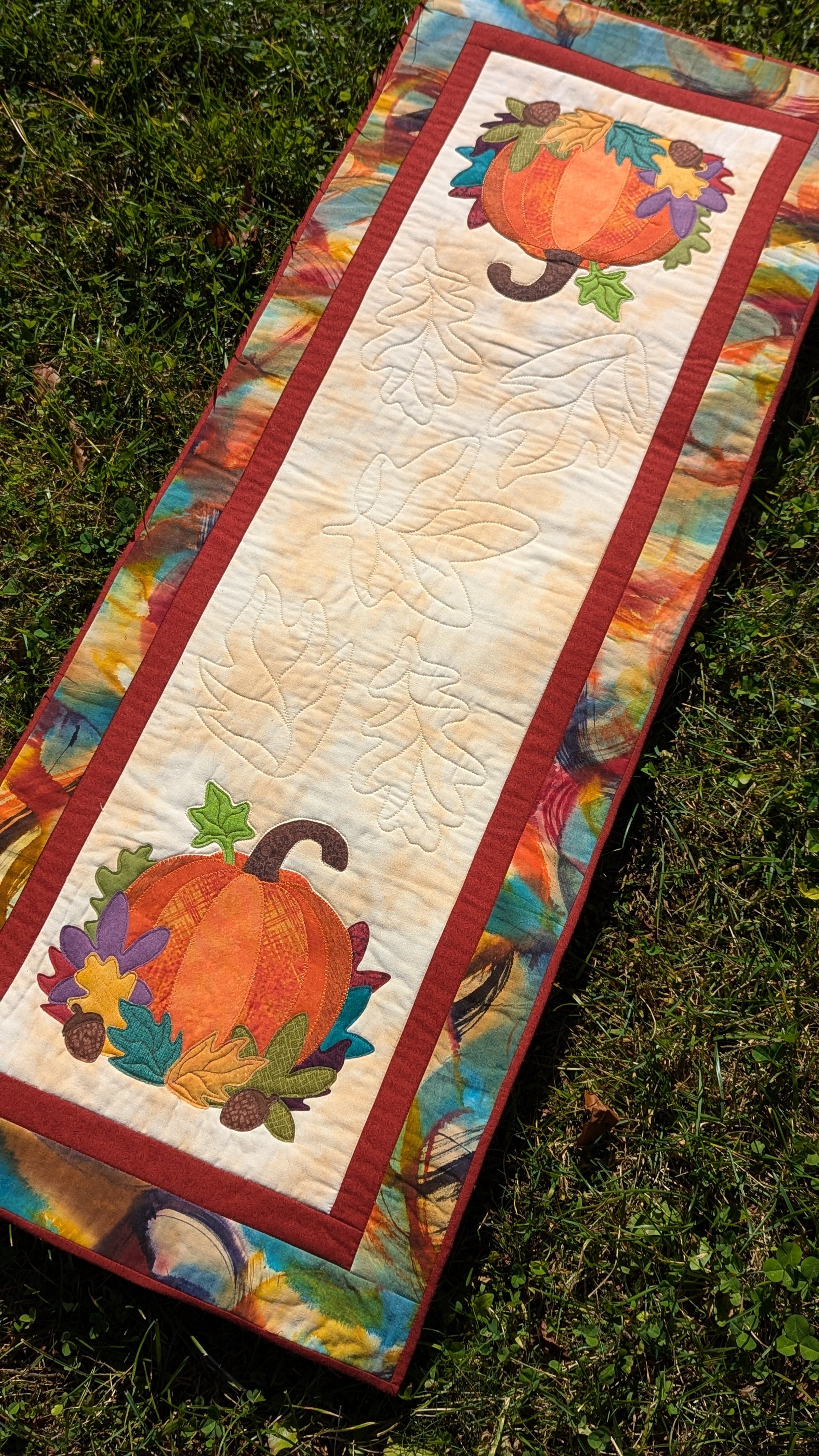 Fall Pumpkin - Quilted Table Runner Pattern