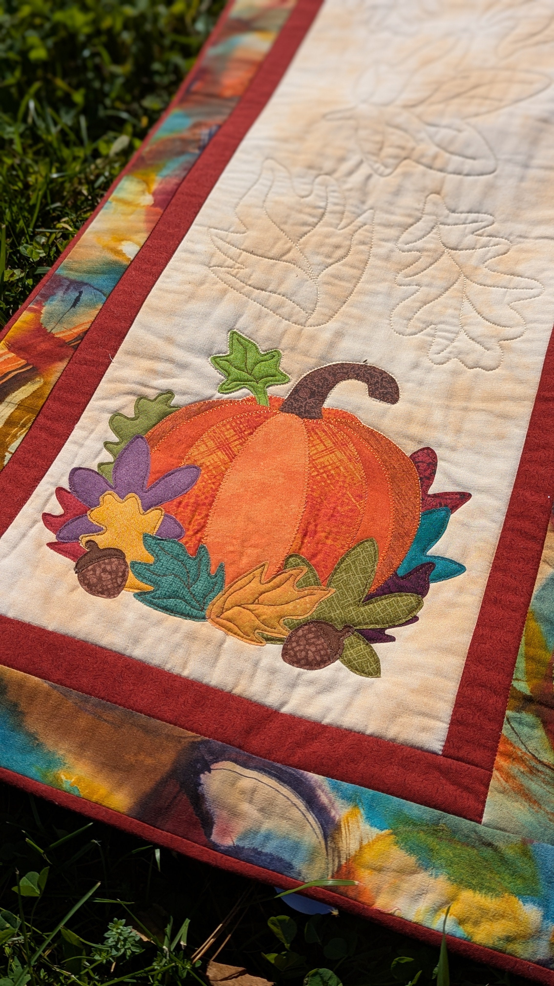 Fall Pumpkin - Quilted Table Runner Pattern