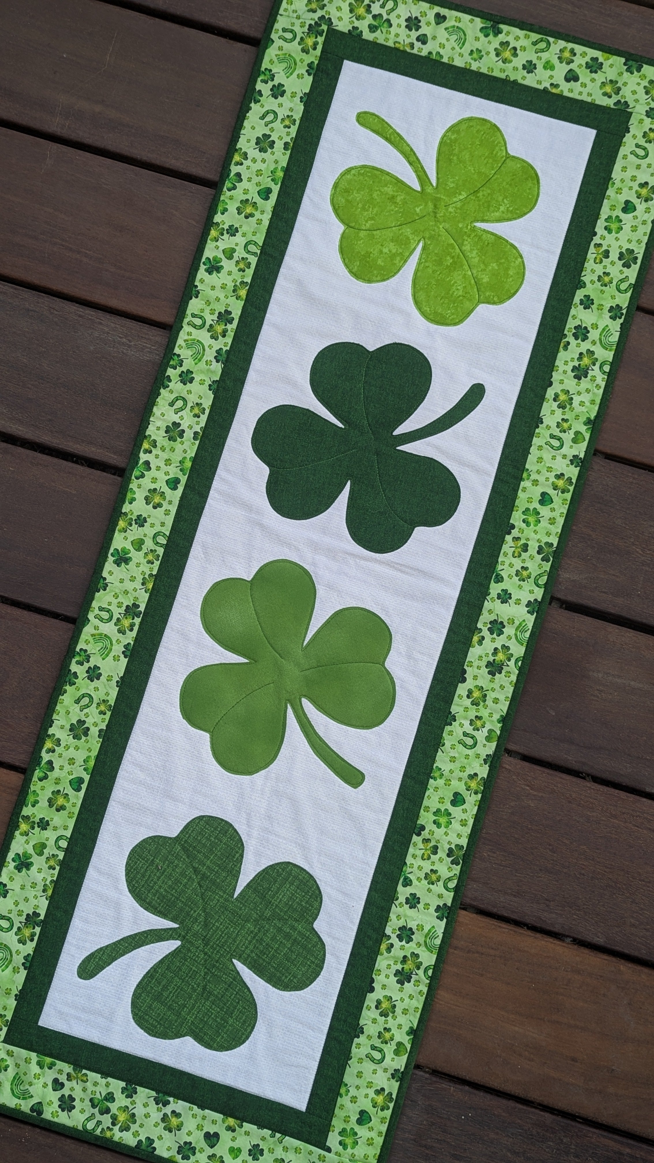 Saint Patrick's Day - Quilted Table Runner Pattern