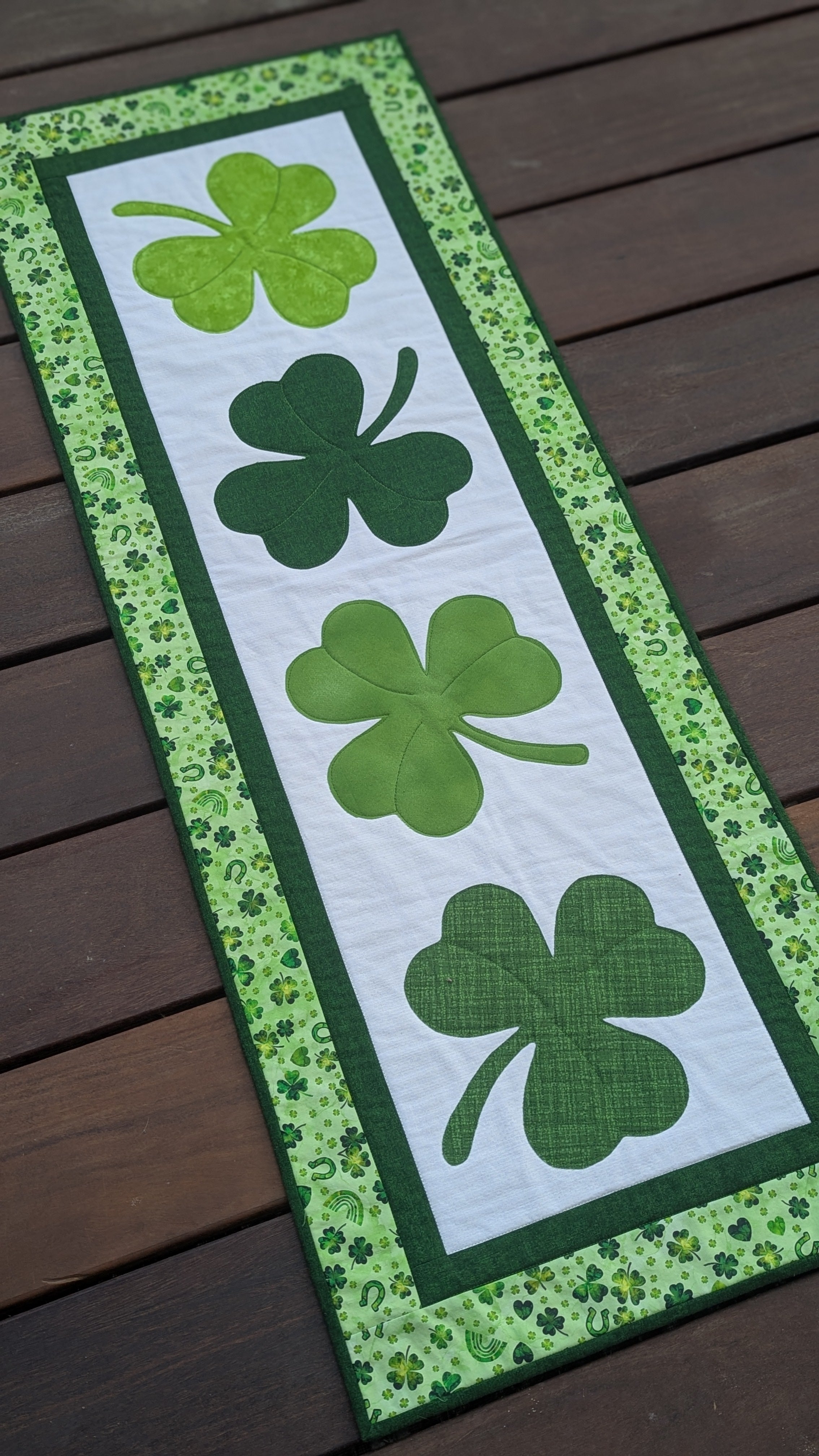 Saint Patrick's Day - Quilted Table Runner Pattern