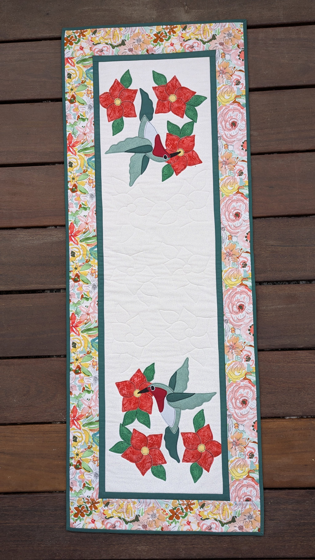 Hummingbird - Quilted Table Runner Pattern