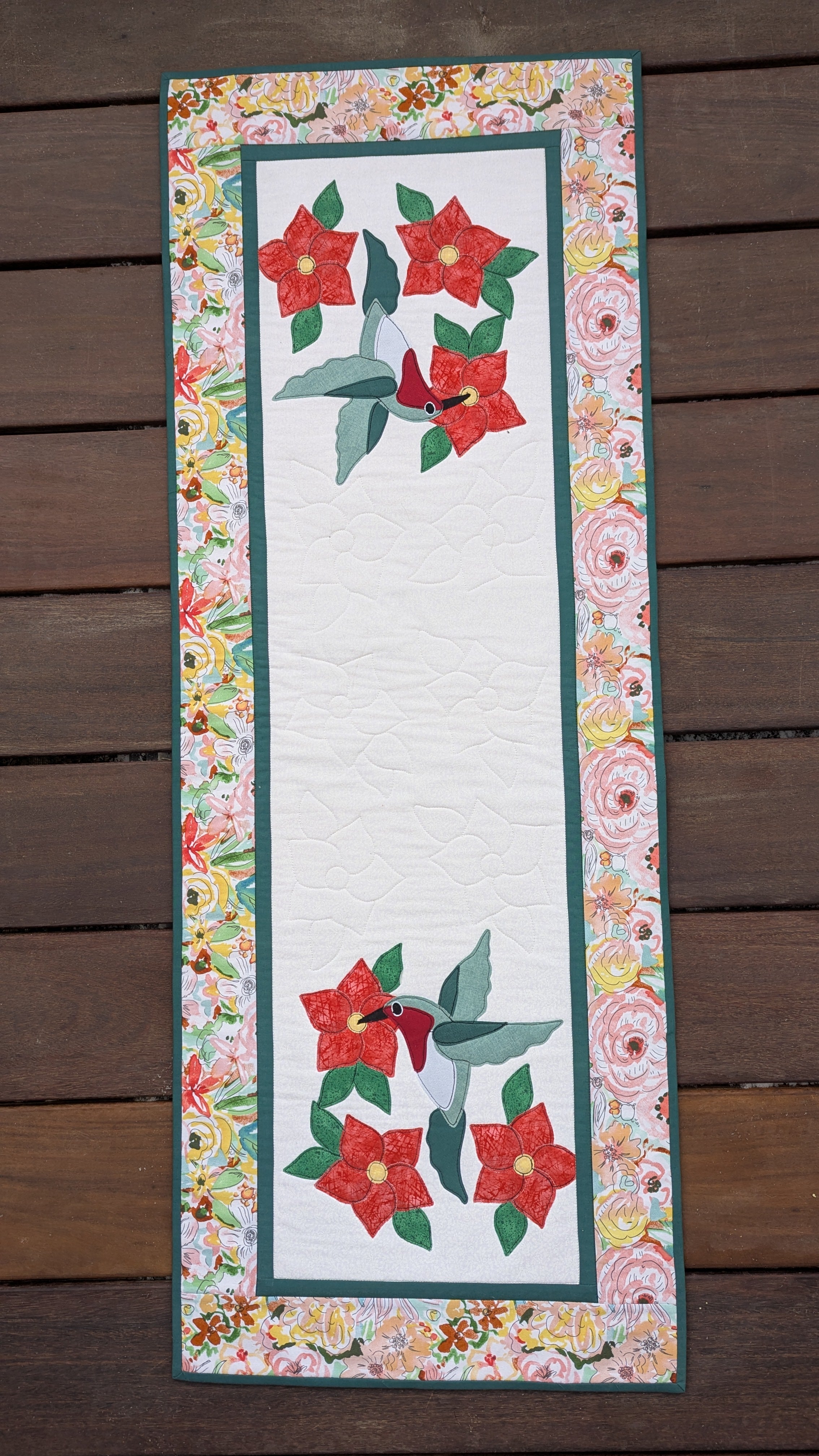 Hummingbird - Quilted Table Runner Pattern