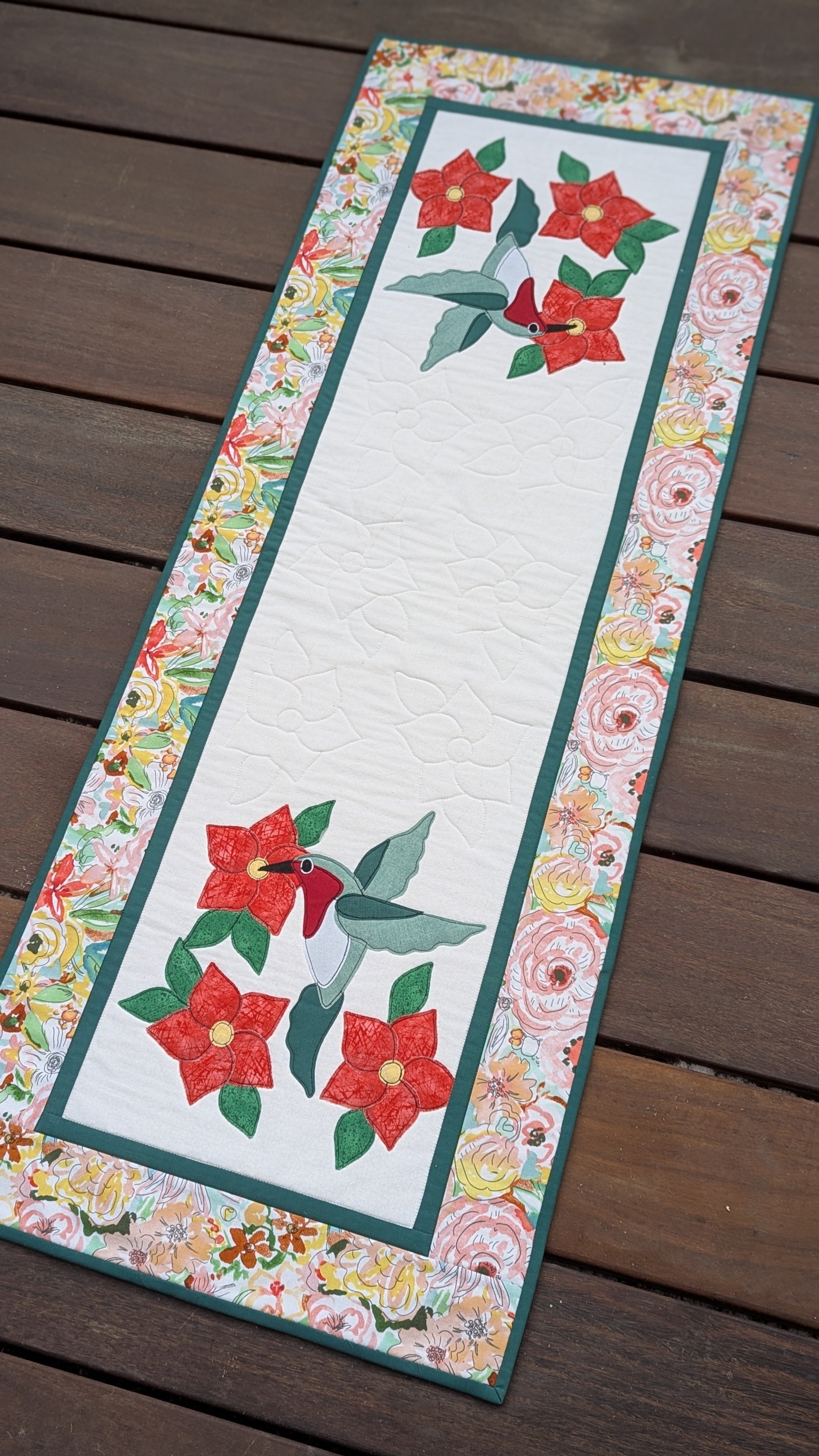 Hummingbird - Quilted Table Runner Pattern