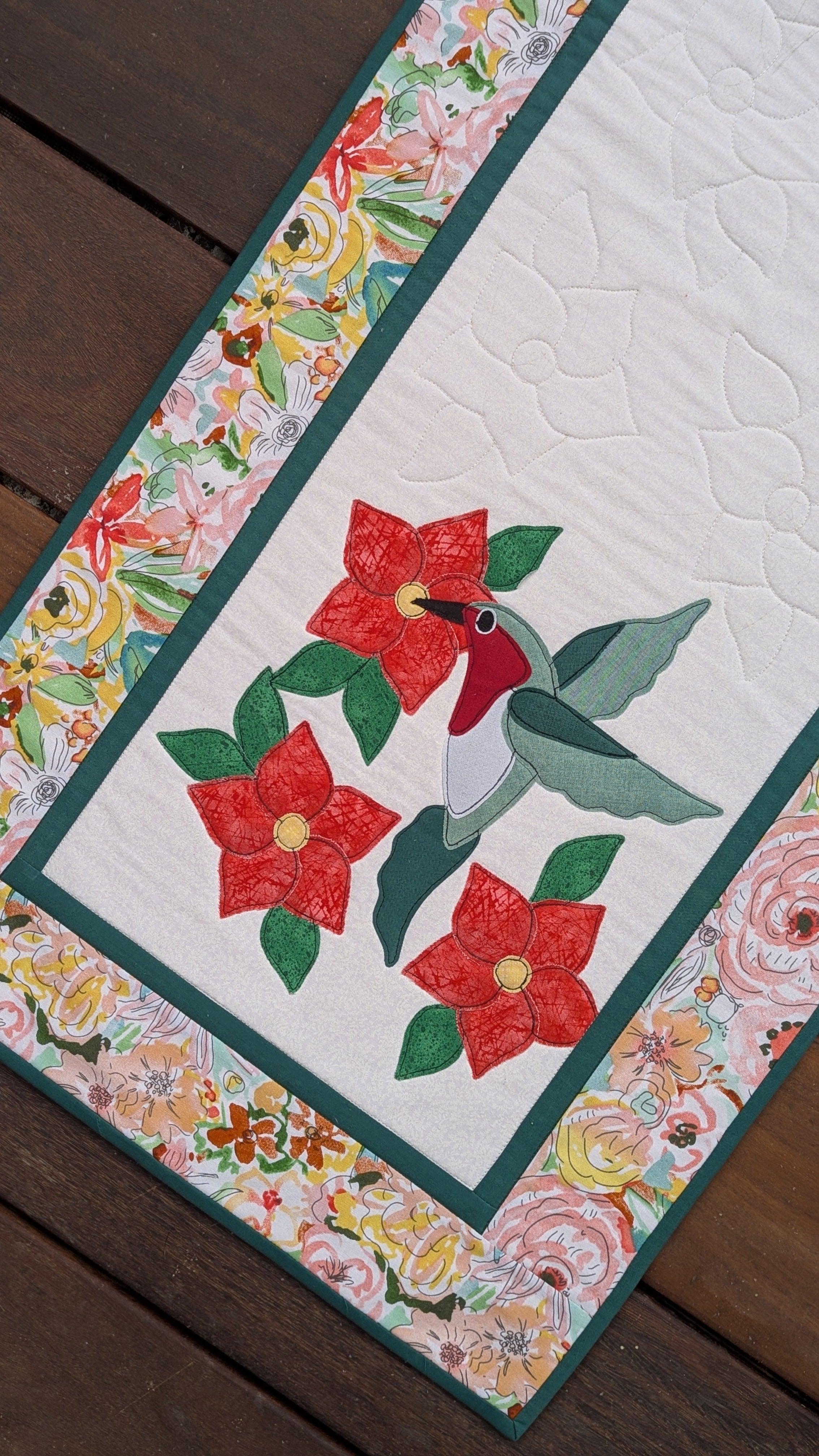 Hummingbird - Quilted Table Runner Pattern