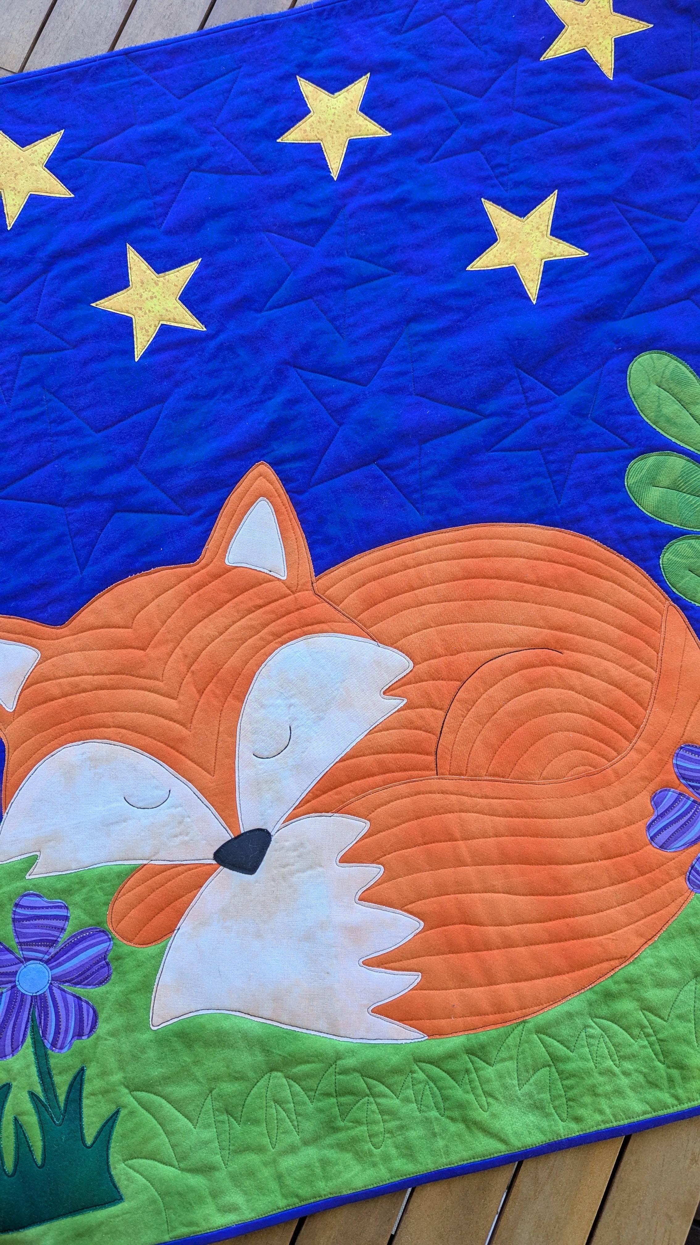 Sleepy Fox - Baby Quilt Pattern
