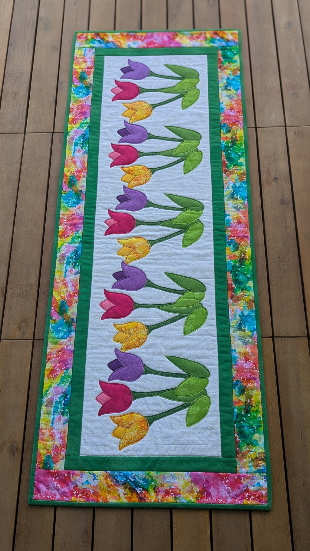 Spring Tulips - Quilted Table Runner Pattern