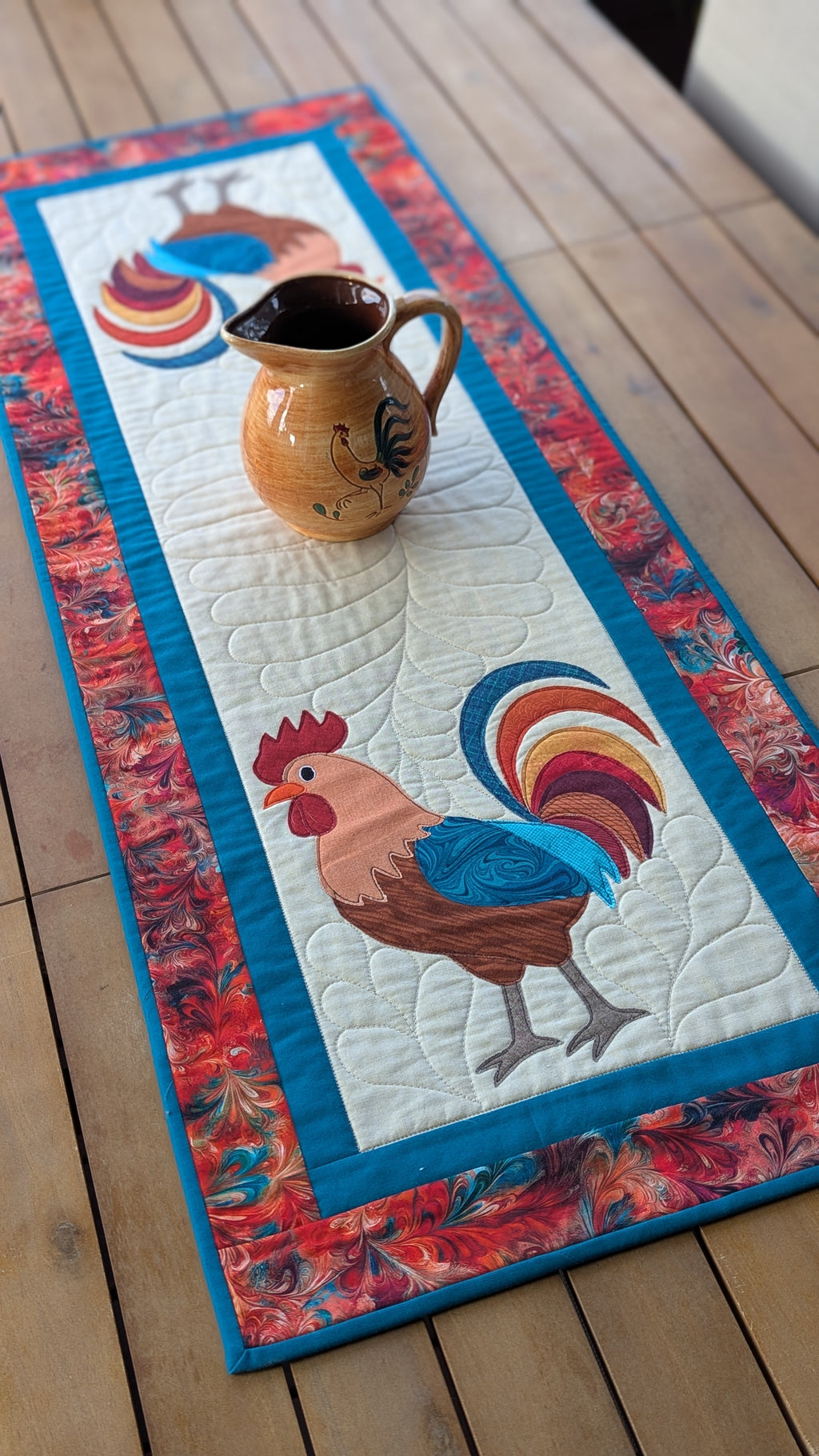 Farmhouse Rooster - Quilted Table Runner Pattern