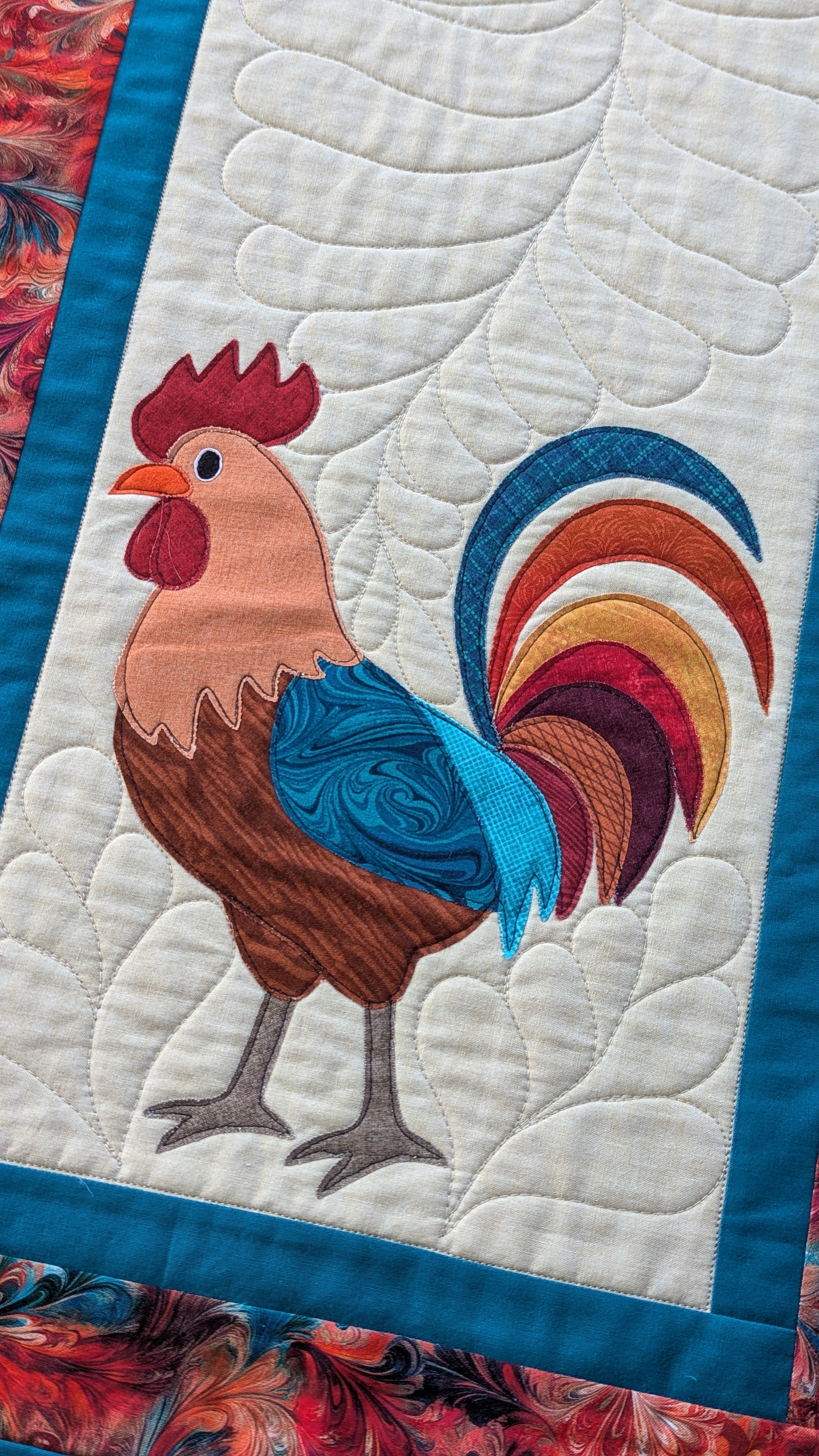 Farmhouse Rooster - Quilted Table Runner Pattern