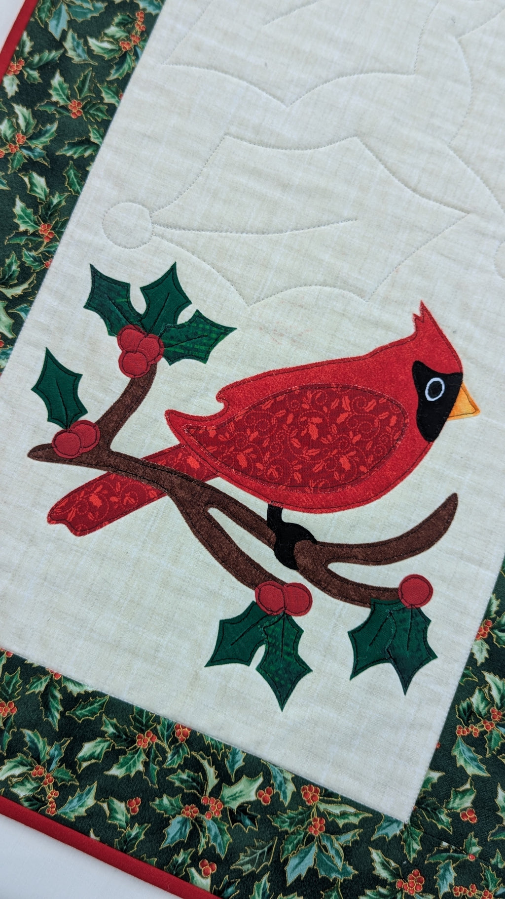 Christmas Cardinal - Quilted Table Runner Pattern