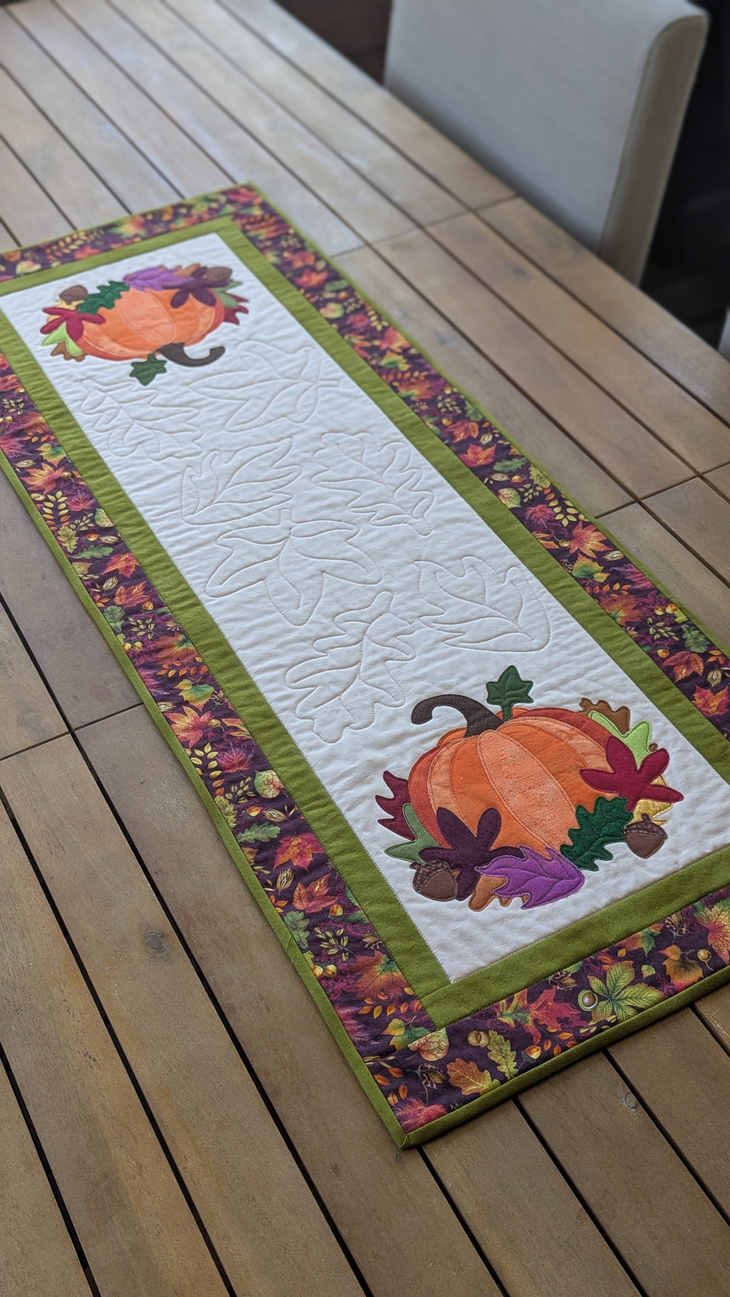 Fall Pumpkin - Quilted Table Runner Pattern