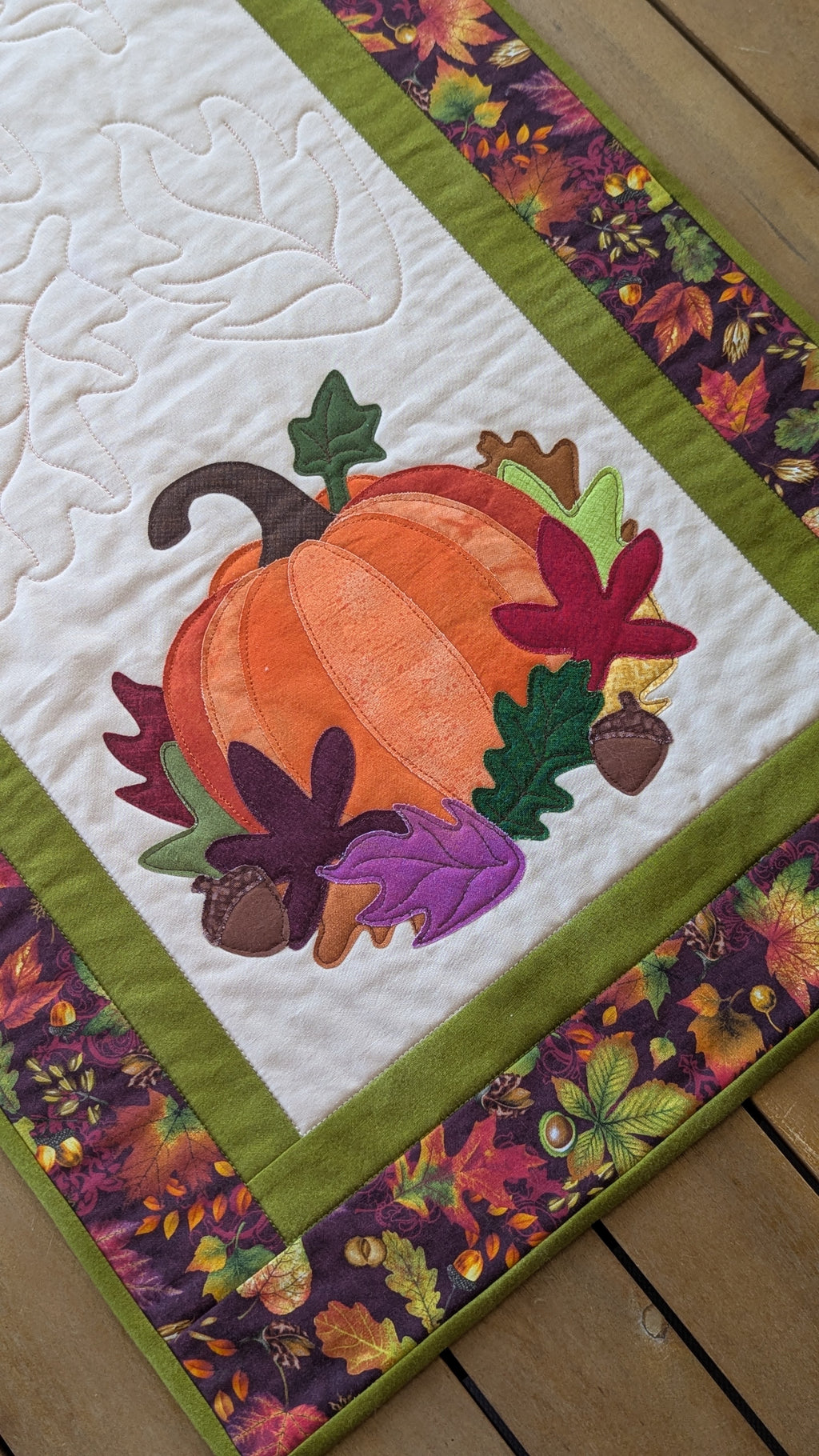 Fall Pumpkin - Quilted Table Runner Pattern