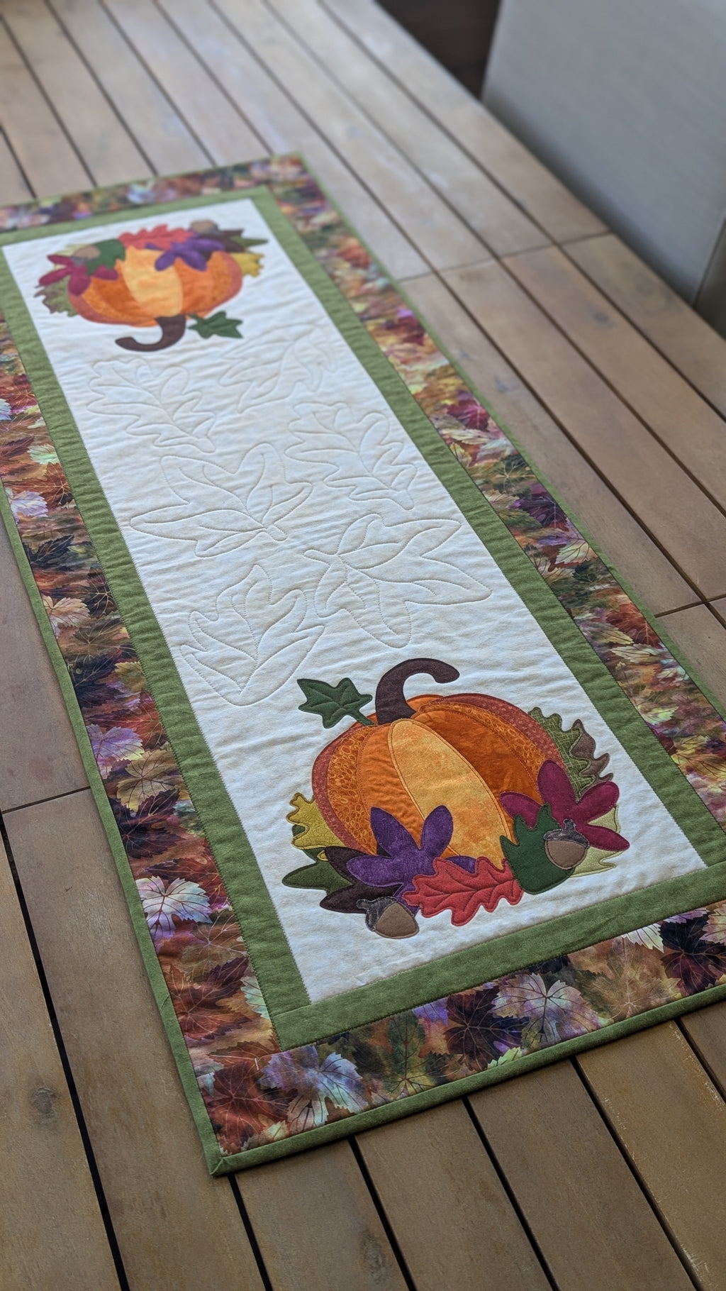 Fall Pumpkin - Quilted Table Runner Pattern