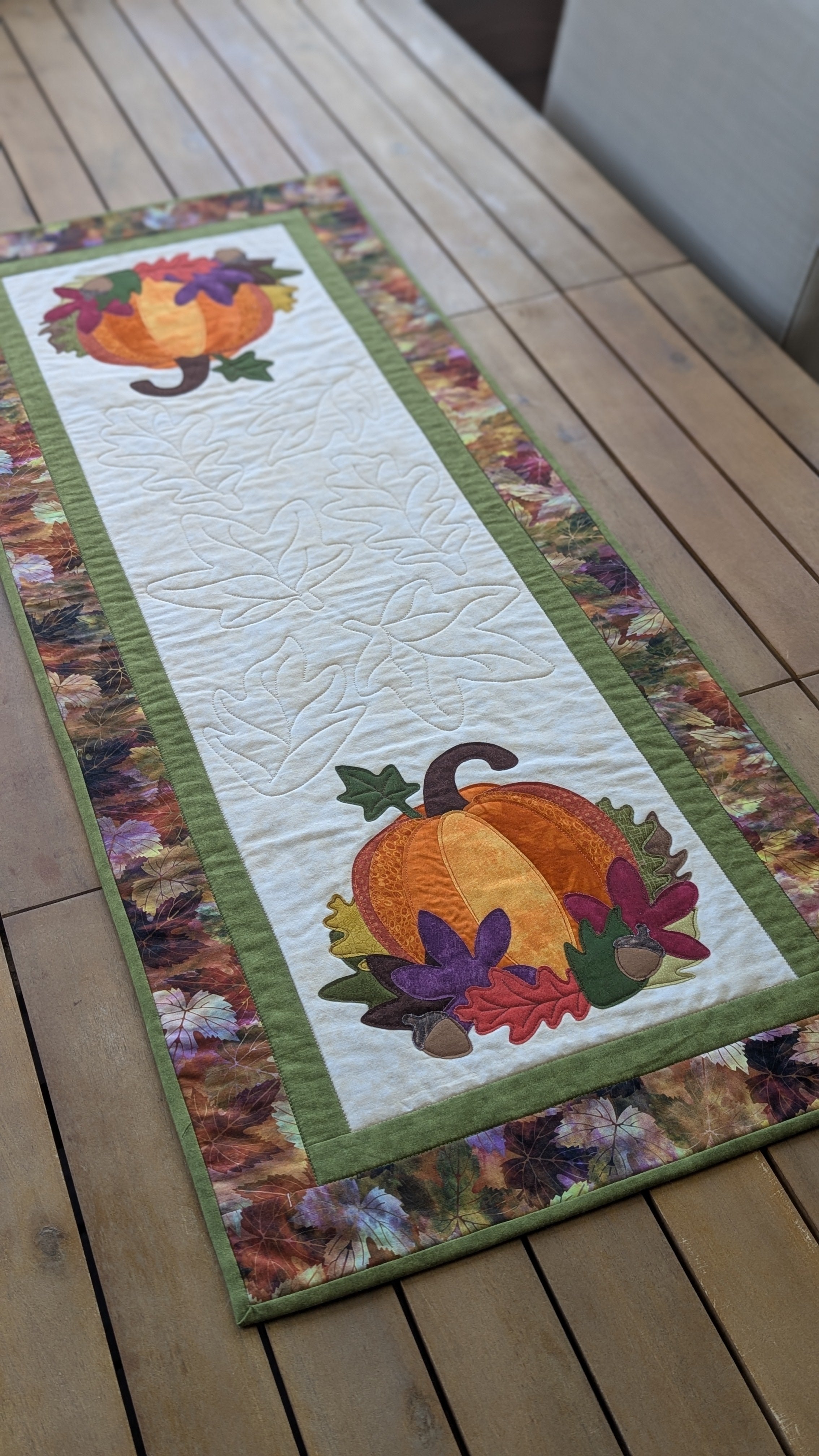 Fall Pumpkin - Quilted Table Runner Pattern