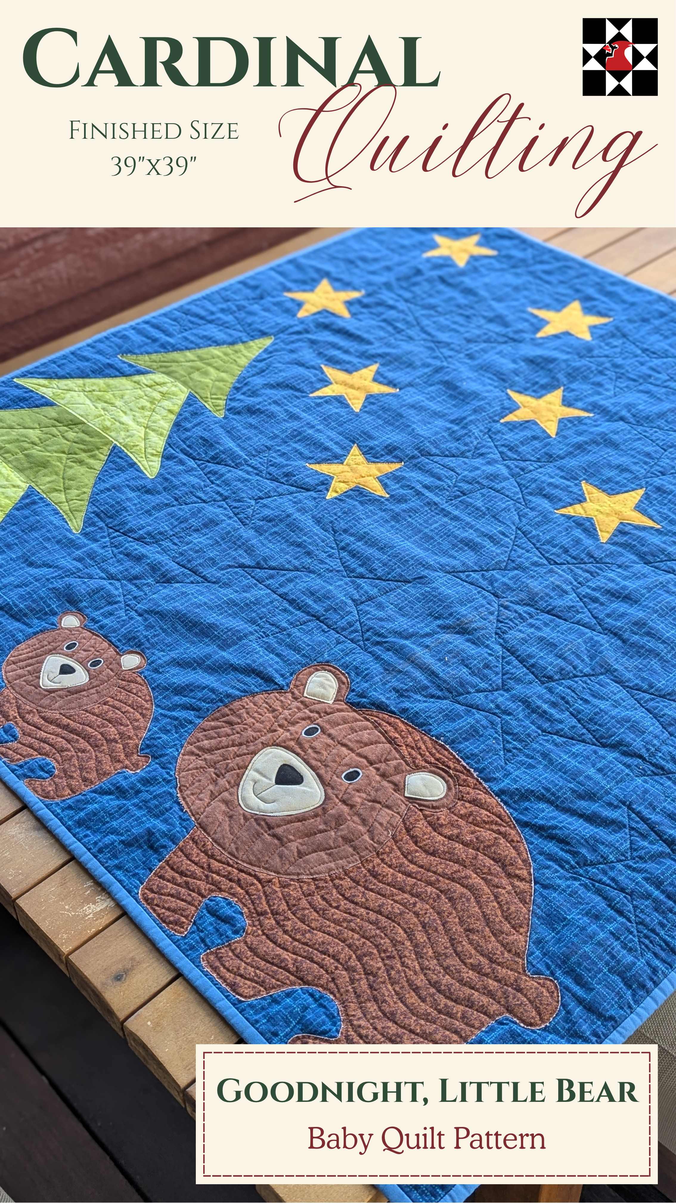 Goodnight, Little Bear - Baby Quilt Pattern