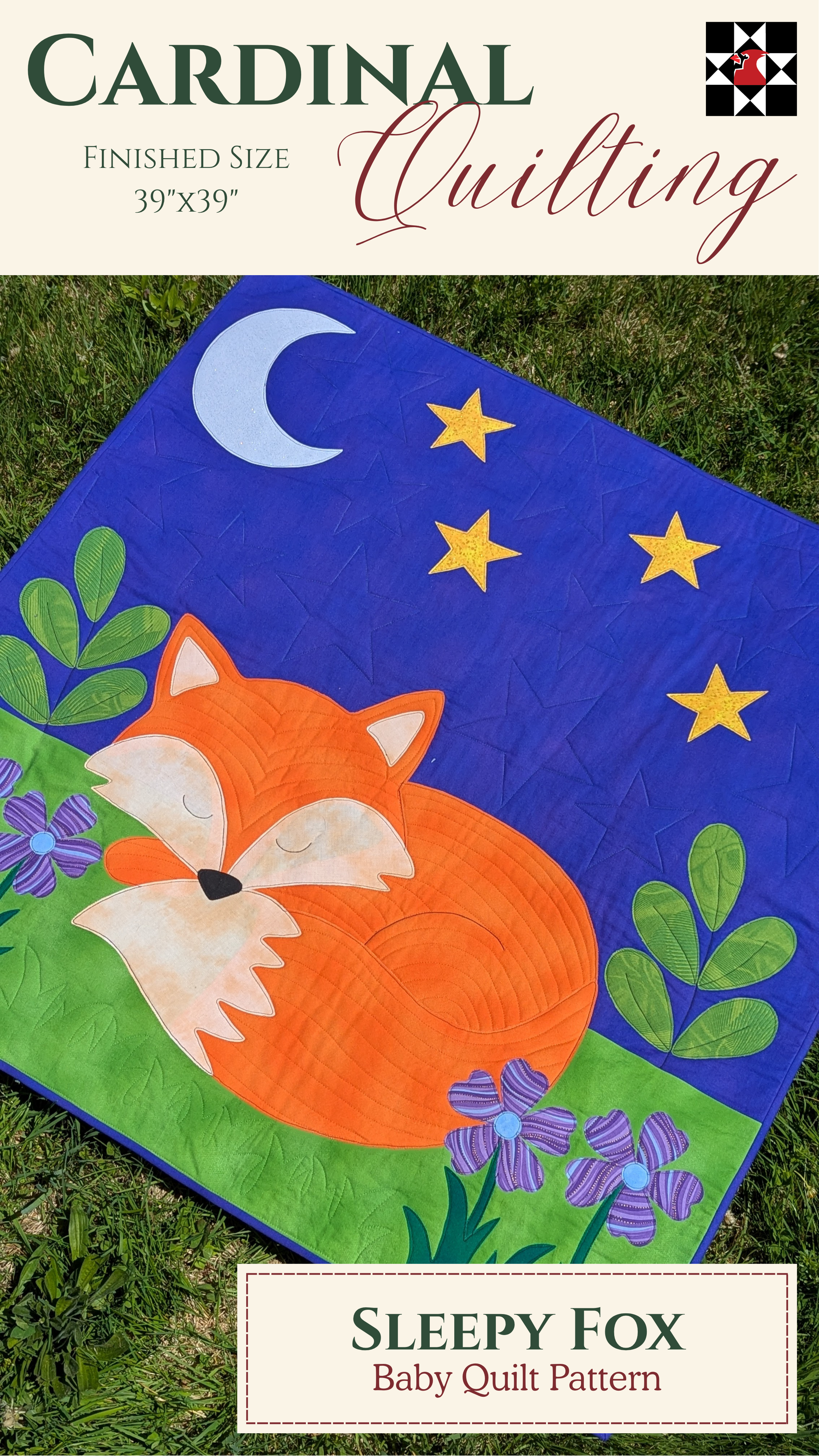 Sleepy Fox - Baby Quilt Pattern